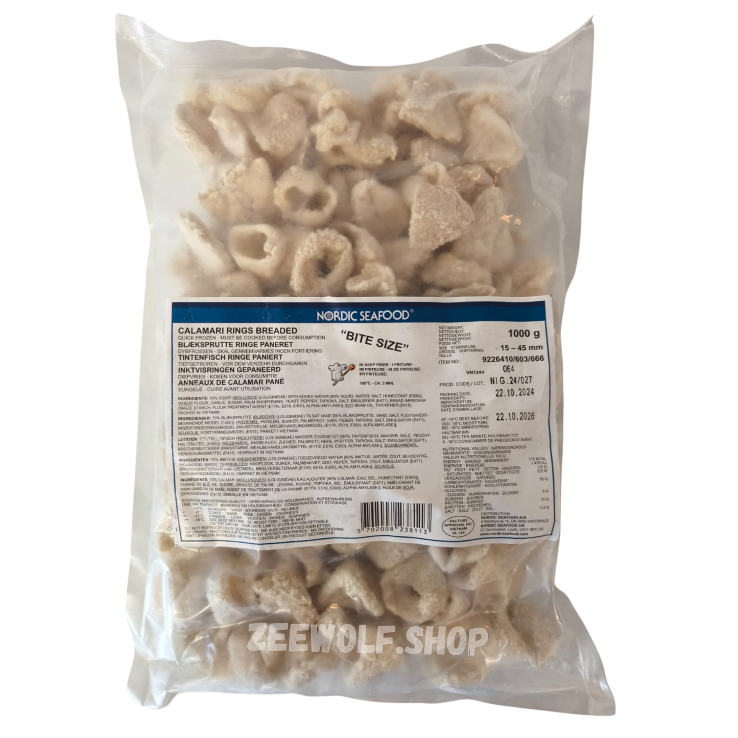 Calamares Ring Bite Size - 1kg