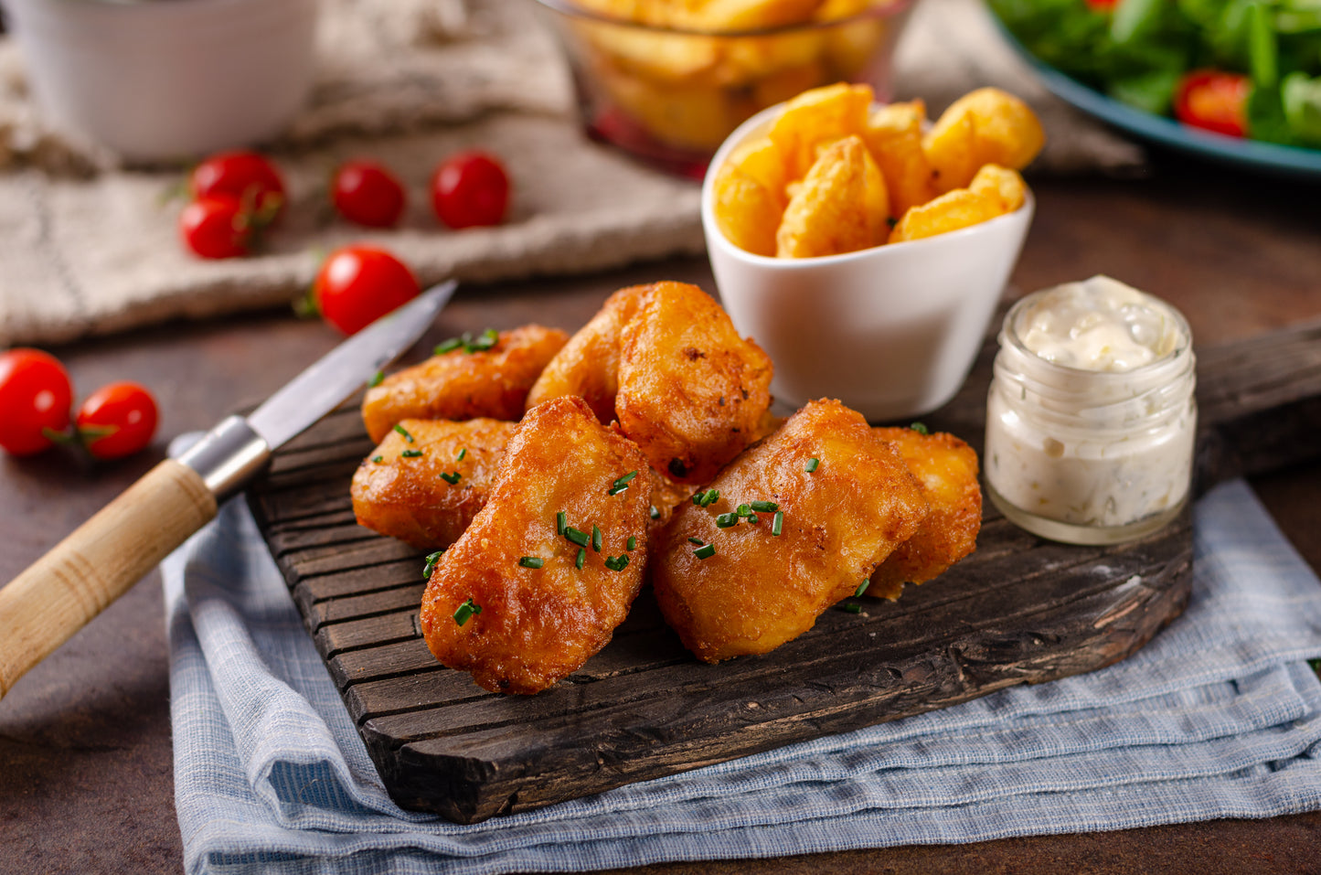 Kibbeling Kabeljauw (voorgebakken) 1kg