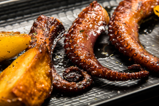 Octopus tentakel gekookt