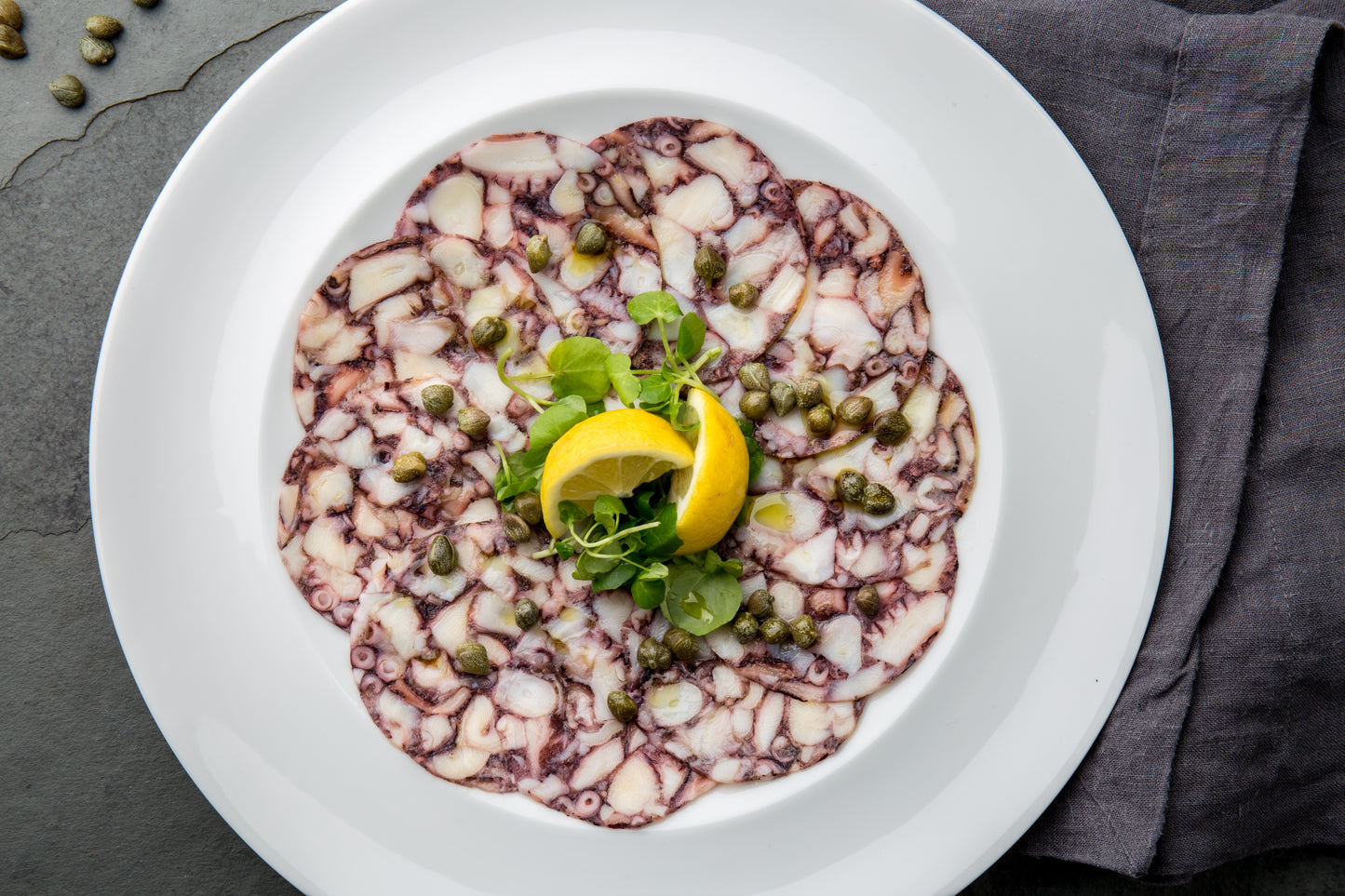 Carpaccio Pulpo (octopus)